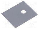 Heat transfer pad: silicone; TO220; Thk: 0.18mm; 900mW/mK; 2.5kV ALUTRONIC
