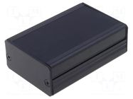 Enclosure: with panel; AKG; X: 55mm; Y: 80mm; Z: 28mm; aluminium FISCHER ELEKTRONIK
