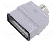 Enclosure for connectors: HDC; size 66.16; for cable; for latch ILME