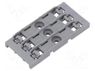 Mounting clamp; for panel mounting; grey; 221 WAGO