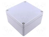 Enclosure: multipurpose; X: 160mm; Y: 160mm; Z: 91mm; AL; aluminium SPELSBERG