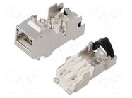 Connector: RJ45; plug; PIN: 8; Cat: 6a; shielded; 8p8c; 22AWG÷27AWG LAPP