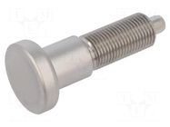 Indexing plungers; Thread: M16; 8mm; stainless steel; Pitch: 1.5 ELESA+GANTER