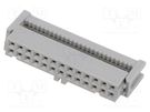 Plug; IDC; female; PIN: 26; IDC; for ribbon cable; 1.27mm; 2.5A; 891 3M