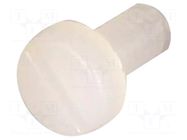 Screw; M2x4; 0.4; Head: cheese head; slotted; 0.6mm; polyamide DREMEC