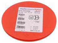 Markers; Marking: D; 4÷9mm; PVC; yellow; -65÷105°C; leaded; HGDC4-9 HELLERMANNTYTON