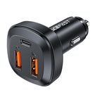 Acefast car charger 66W 2x USB / USB Type C, PPS, Power Delivery, Quick Charge 4.0, AFC, FCP, SCP black (B9), Acefast
