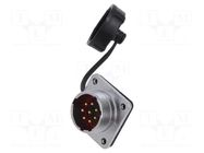 Connector: circular; socket; male; PIN: 8; IP67; WF20; 10A; 500V; 2mm2 WEIPU