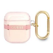 Guess GUA2HHTSP AirPods cover pink/pink Strap Collection, Guess