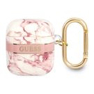 Guess GUA2HCHMAP AirPods cover pink/pink Marble Strap Collection, Guess