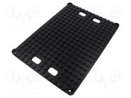 Conductive PCB stand; ESD; 357x257x14mm; black; 100°C EUROSTAT GROUP