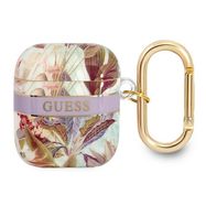 Guess GUA2HHFLU AirPods cover purple/purple Flower Strap Collection, Guess