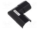 Angle connector; black; W: 33mm; H: 18mm Goobay