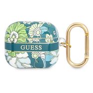 Guess GUA3HHFLN AirPods 3 cover green / green Flower Strap Collection, Guess