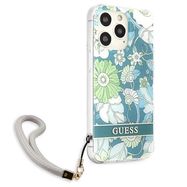 Guess GUHCP13LHFLSN iPhone 13 Pro / 13 6.1 &quot;green / green hardcase Flower Strap, Guess