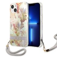 Guess GUHCP13MHFLSU iPhone 13 6.1 &quot;purple / purple hardcase Flower Strap, Guess