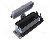 Enclosure for connectors: HDC; size H-B 24; with latch; straight LAPP