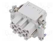 Connector: HDC; contact insert; female; EPIC H-BE; PIN: 6; 6+PE LAPP