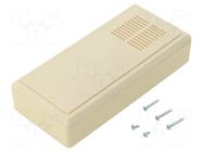 Enclosure: multipurpose; X: 60mm; Y: 131mm; Z: 29mm; ABS; ivory SUPERTRONIC