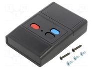 Enclosure: for remote controller; X: 60mm; Y: 90mm; Z: 22mm; ABS SUPERTRONIC