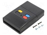 Enclosure: for remote controller; X: 60mm; Y: 90mm; Z: 22mm; ABS SUPERTRONIC