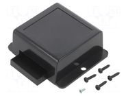 Enclosure: multipurpose; X: 78mm; Y: 82mm; Z: 30mm; ABS; black SUPERTRONIC