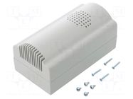 Enclosure: for alarms; X: 85mm; Y: 85mm; Z: 35.5mm; ABS; grey; TERMAL SUPERTRONIC