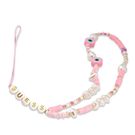 Guess pendant GUSTSHPP Phone Strap pink/pink Beads Shell, Guess