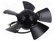 Fan: AC; axial; 230VAC; Ø250x85mm; 1610m3/h; 72dBA; ball; 2550rpm EBM-PAPST