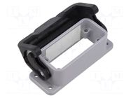 Enclosure for connectors: HDC; size 49.16; for panel mounting ILME