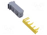 Module; push-in; ways: 6; polyamide 66; grey; MINIRELAY,MINIVAL MTA