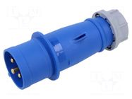Connector: AC supply; plug; male; 32A; 230V; IEC 60309; IP44; PIN: 3 TAIZHOU BAOLUDA ELECTRIC