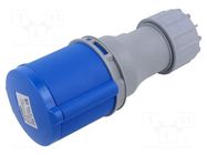 Connector: AC supply; plug; female; 32A; 230V; IEC 60309; IP44; blue TAIZHOU BAOLUDA ELECTRIC
