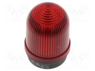 Signaller: lighting; continuous light; red; 12÷230VDC; 12÷230VAC WERMA