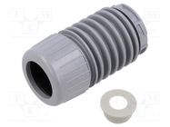 Signallers accessories: adapter to be screwed; silver; -30÷60°C WERMA