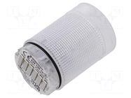 Module: light signaller; red; 24VDC; 24VAC; IP66,IP69K; -30÷60°C WERMA