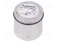 Module: light signaller; red; LED; 24VDC; 24VAC; IP65; Ø70x65.5mm WERMA