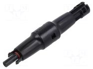 Connector: solar; plug; female; 30A; 1kV; IP67; straight; for cable QOLTEC