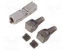 Plug; RJ45; PIN: 8; Cat: 6; shielded; Layout: 8p8c; for cable QOLTEC