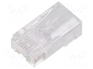 Connector: RJ45; plug; PIN: 8; Cat: 6; pass through; 8p8c; for cable QOLTEC