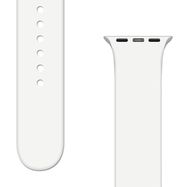 Silicone Strap APS for Apple Watch 42/44/45mm Strap Watch Bracelet - White, Hurtel