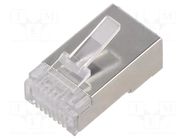 Connector: RJ45; plug; PIN: 8; Cat: 5e; 8p8c; for cable; IDC QOLTEC