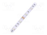 LED tape; RGB; 5050; 12V; LED/m: 30; 10mm; IP33; 120°; Pmax/m: 7.2W/m POS