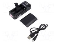 Charger: for rechargeable batteries; Li-Ion; 3.6/3.7V; 1A EFEST