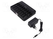 Charger: for rechargeable batteries; Li-Ion; 3.6/3.7V; 0.5A EFEST