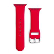 Silicone Strap APS for Apple Watch 42/44/45mm Strap Watchband - Red, Hurtel