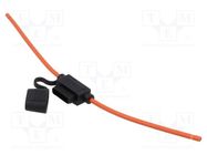 Fuse holder; 19mm; 30A; Leads: cables; -40÷85°C; 58V OPTIFUSE