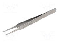 Tweezers; 115mm; for precision works; Blades: narrow,curved WELLER