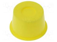 Stopper; Body: yellow; Out.diam: 31.1mm; H: 19mm; PE-LLD; push-in BOSSARD
