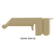 Terminal cover, Polyamide 66, beige, Height: 63.5 mm, Width: 26 mm, Depth: 22.6 mm Weidmuller